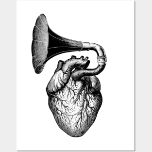 music heart Posters and Art